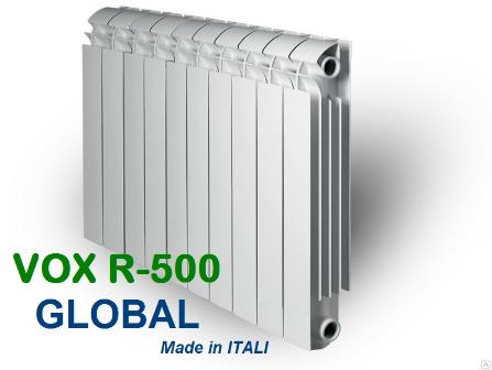 Радиатор отопления секционный алюминиевый Глобал Вокс / Global VOX-R 500x95