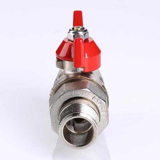 Кран шаровой с полусгоном Валтек / VALTEC BASE VT.227.N. (вн-нар, бабочка)