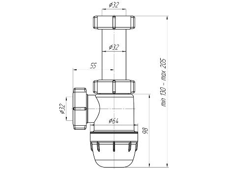 ����� ��� ����������� 11/4"-32, ��� ������� BM 1020 ��� ��� (������)