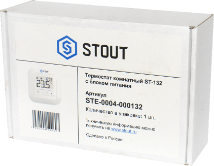 Термостат комнатный STOUT ST-132 с блоком питания