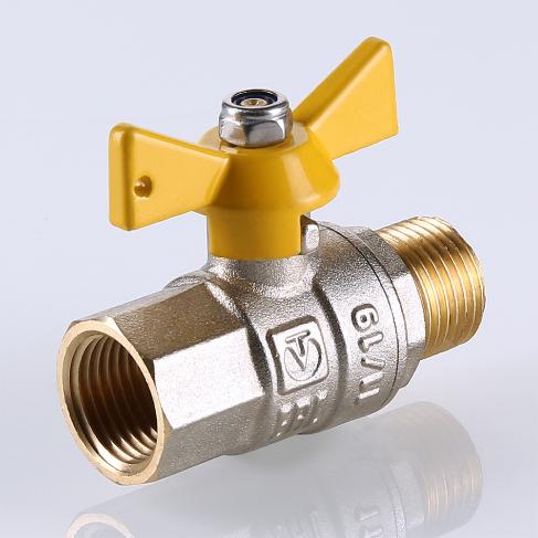 Кран шаровой для газа Валтек / VALTEC VALGAS VT.278.N. (вн-нар, бабочка)