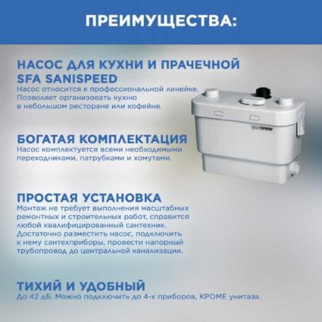 Насос канализационный SFA Sanispeed