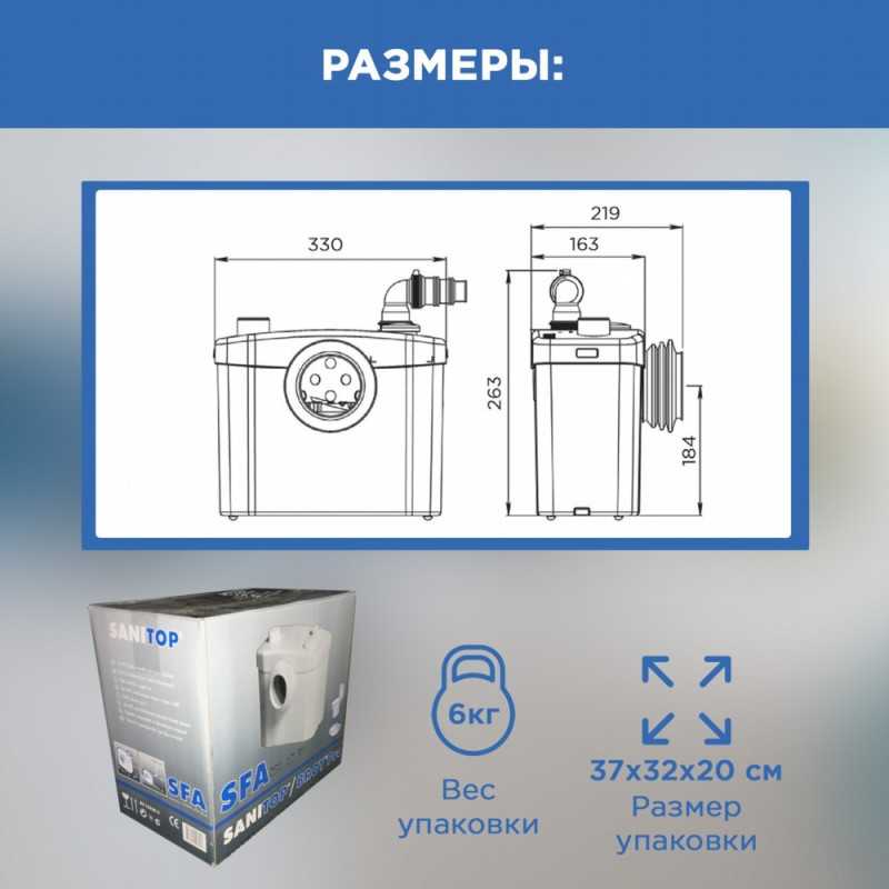 Насос канализационный SFA Sanitop