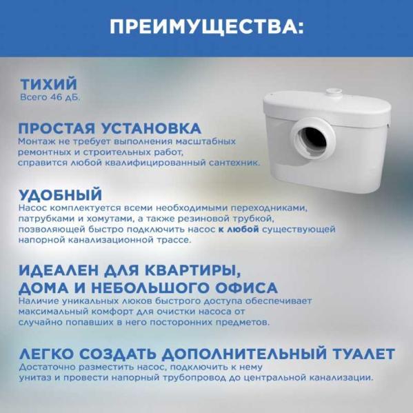Насос канализационный SFA Saniaccess 1