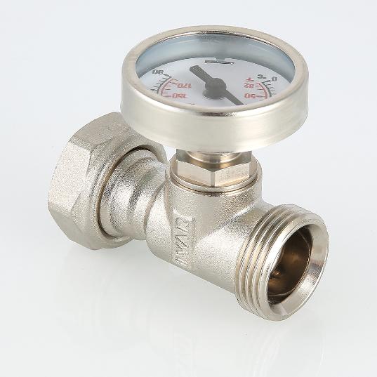 Тройник с термометром коллекторный VT. 4615.0.0 Valtec