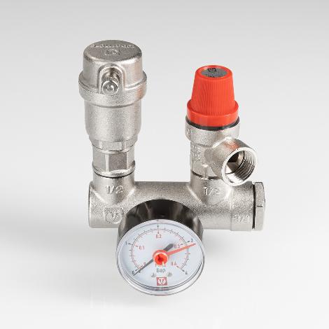 Группа безопасности с латунным корпусом для котла VT. 460.0 Valtec