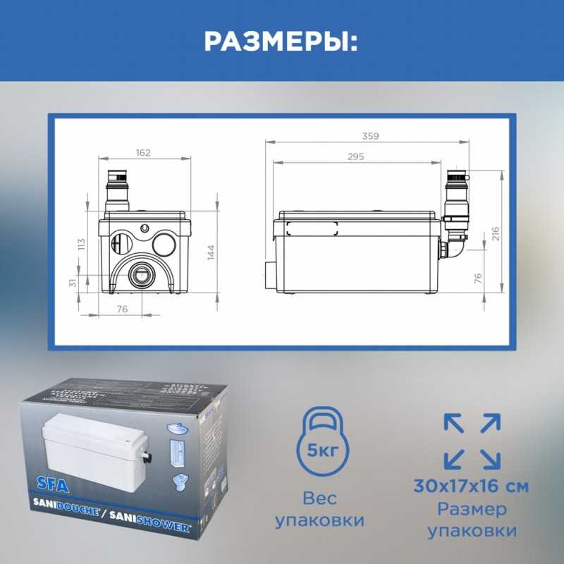 Насос канализационный SFA Sanidouche