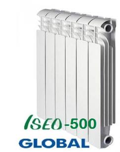 Радиатор отопления секционный алюминиевый Глобал Изео / Global Iseo 500x80