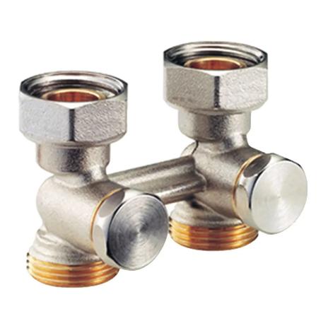 Узел нижнего подключения для двухтрубной системы прямой 1/2х3/4 R387X012 Giacomini