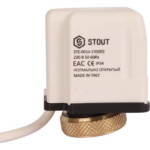 Электротермический сервопривод, 230В STOUT арт.STE-0010