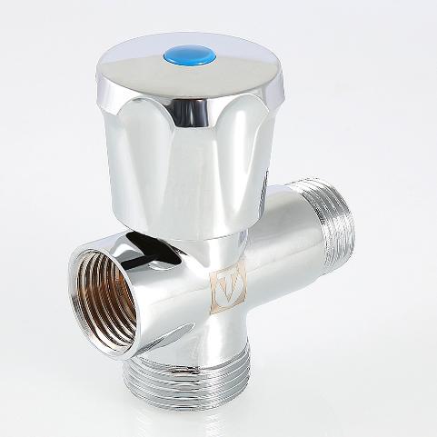 Вентиль тройник 1/2"х3/4"х1/2" для подключения стиральной машины Валтек / Valtec VT.255.N.