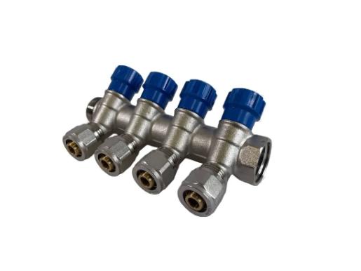 Коллекторы вентильные с евроконусом 3/4"х16-1/2" QS ZEGOR