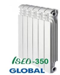 Радиатор отопления секционный алюминиевый Глобал Изео / Global Iseo 350x80