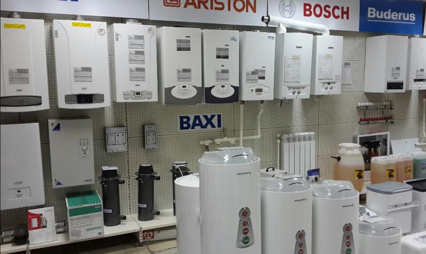 Большой выбор котлов отопления. водонагревателей. газовых колонок в магазине Три Дюйма
